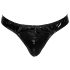 Black Level - Klassischer Lack-Tanga für Herren (Schwarz)