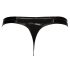 Black Level - Klassischer Lack-Tanga für Herren (Schwarz) - L