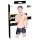 Black Level - Herrenlackshorts mit Seitentaschen (schwarz) - M