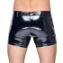 Black Level - Herrenlackshorts mit Seitentaschen (schwarz) - 2XL