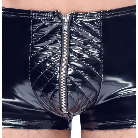 Black Level - Reißverschluss Männer-Shorts (schwarz)
