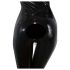 Damen-Latexanzug in Schwarz, langärmlig - S