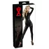 LATEX - Langarm Damenoverall (schwarz) - XL