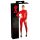 LATEX - Langarm Damen Overall (Rot)
