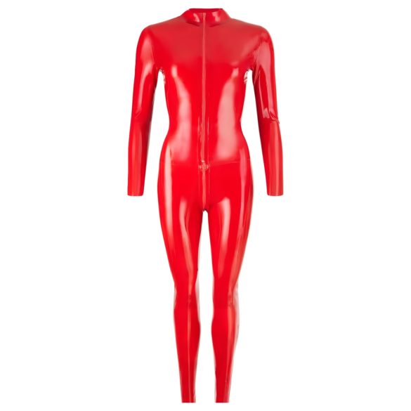 LATEX - Langarm Damen Overall (Rot)