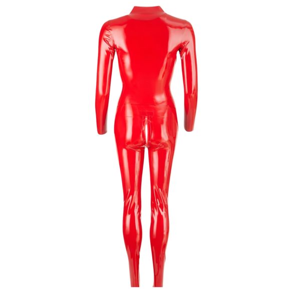 LATEX - Langarm Damen Overall (Rot)