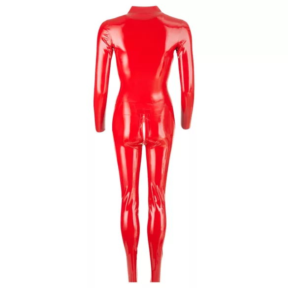 LATEX - Langarm Damen Overall (Rot) - S