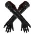 LATEX - lange unisex Handschuhe (schwarz) - M