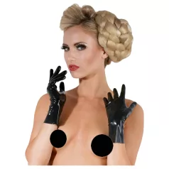 LATEX - Kurze Unisex-Handschuhe (schwarz) - L