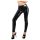 LATEX - Reißverschluss-Leggings (schwarz) - XL