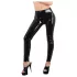 Latex - Reißverschluss-Leggings (schwarz) - XL