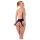 Latex Damenstring mit komplett offener Vorder- und Rückseite (schwarz, S-L)