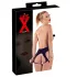 Latex Damenstring mit komplett offener Vorder- und Rückseite (schwarz, S-L)