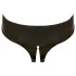 Latex Damenstring mit komplett offener Vorder- und Rückseite (schwarz, S-L)