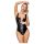 LATEX - Ganzkörper-Latexbody mit Reißverschluss (Schwarz)
