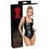 LATEX - Ganzkörper-Latexbody mit Reißverschluss (Schwarz)