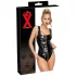 LATEX - Ganzkörper-Latexbody mit Reißverschluss (Schwarz)