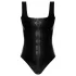 LATEX - Ganzkörper-Latexbody mit Reißverschluss (Schwarz) - M