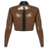 LATEX - transparente Latex-Oberteil (durchsichtig-schwarz)
