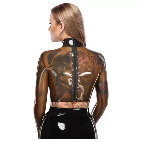 LATEX - transparenter Latex-Top (transparent-schwarz) - M