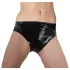 Latex Damen-Slip mit integriertem Dildo (schwarz) - L