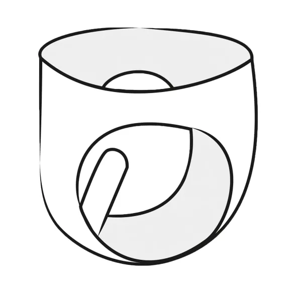 LATEX - Damen-Slip mit Vaginalkondom (schwarz)