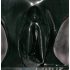 LATEX - Damen-Slip mit Vaginalkondom (schwarz)