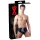 LATEX - Männer Slip mit Innenkegel Anal-Dildo (schwarz) - M