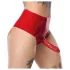 LATEX - Slip mit realistischem Dildo (rot)