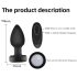 Mrow - Leuchtender Funk-Analdildo (Schwarz)