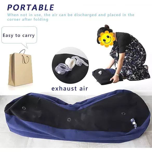 Magic Pillow - Aufblasbare Sex-Couch - groß (blau)
