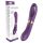 Lustiges Duo - Akku 2in1 Zungenvibrator (Lila)