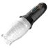 Leopard Bellucci 360 - Drehender und vibrierender Masturbator (klar-schwarz)