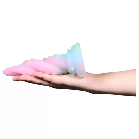 OgazR Kraken - Spiraltentakel Dildo - 18 cm (Regenbogen)