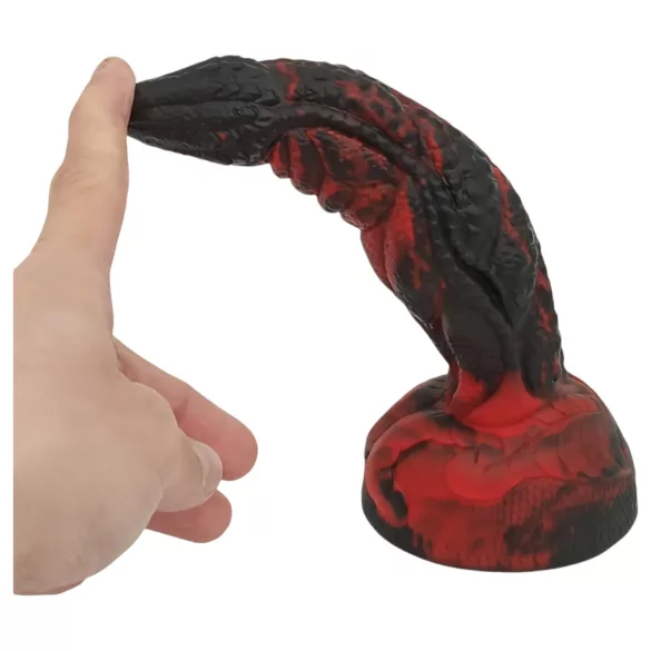 OgazR Hell Dong - gerillter Dildo - 20 cm (rot)