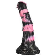 Bad Horse - Silikonpferd Dildo - 18cm (schwarz-pink)