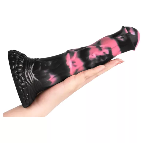 Bad Horse - Silikon-Pferdepenis-Dildo - 18 cm (schwarz-pink)