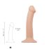 Strap-on-me M - Zweischichtiger realistischer Dildo - Mittel (natur)