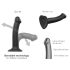 Strap-on-me Dual S - doppelschichtiger Dildo (schwarz)