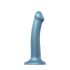 Strap-on-me Metallic Shine M - hautfreundlicher Dildo (Metallic Blau)