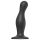 Strap-on-me Curvy L - Wellenförmiger Dildo mit Saugnapf (schwarz)