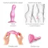 Strap-on-me Curvy S - gewellter Dildo mit Saugnapf (pink)
