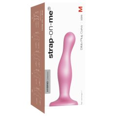   Strap-on-me Curvy M - Wellenförmiger, haftender Dildo (Pink)
