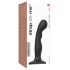 Strap-on-me P&G S - Gebogenes Saugnapf-Dildo (schwarz)