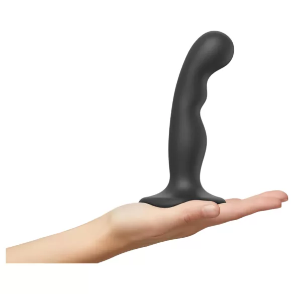 Strap-on-me P&G S - Gebogenes Saugnapf-Dildo (schwarz)