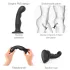Strap-on-me P&G S - Gebogenes Saugnapf-Dildo (schwarz)