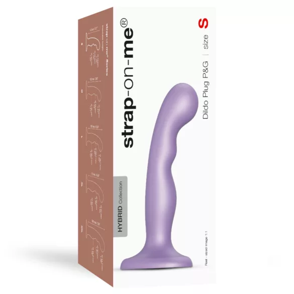 Strap-on-me P&G S - gebogener Saugnapf-Dildo (lila)