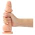 Strap-on-me M - Zweischichtiges Saugfuß-Dildo (natur)