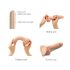 Strap-on-me M - Zweischichtiges Saugfuß-Dildo (natur)