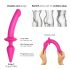 Strap-on-me Switch Halb-Realistischer L - 2in1 Silikon-Dildo (rosa)